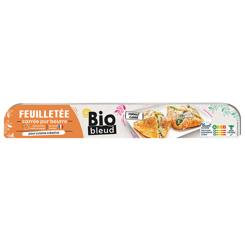 Pâte feuilletée carrée pur beurre - Biobleud - Cuisinons ensemble